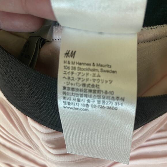 H&M Skirt Women's Size Small Light Pink Bodycon Mid-Thigh Skirt - Picture 5 of 7